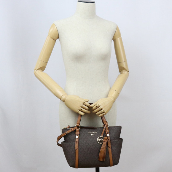 MICHAEL KORS NOMAD 30T0GNXT1B Tote Bag BRN-ACORN Brown Ladies - Picture 5 of 7